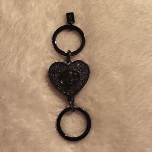 Coach Heart Keychain/ Bag Charm